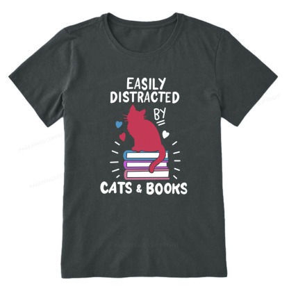 Pagewings Book Fun Cat Book Funny Unisex Classic T-shirt