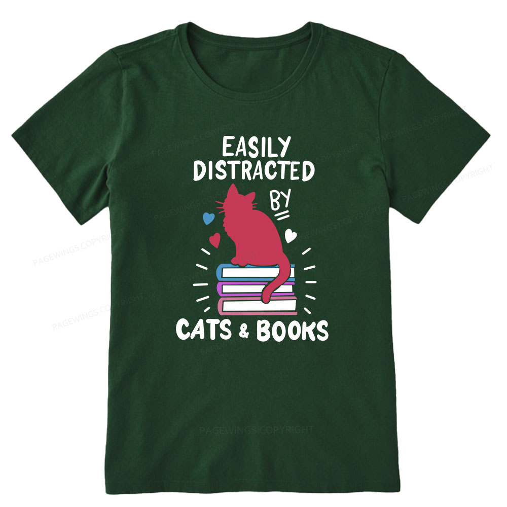 Pagewings Book Fun Cat Book Funny Unisex Classic T-shirt