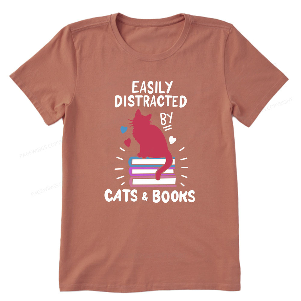 Pagewings Book Fun Cat Book Funny Unisex Classic T-shirt