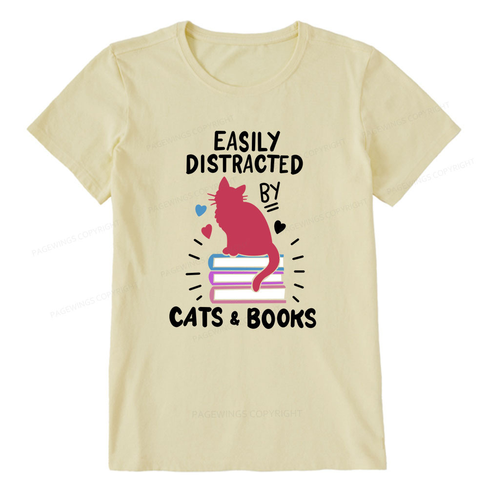 Pagewings Book Fun Cat Book Funny Unisex Classic T-shirt