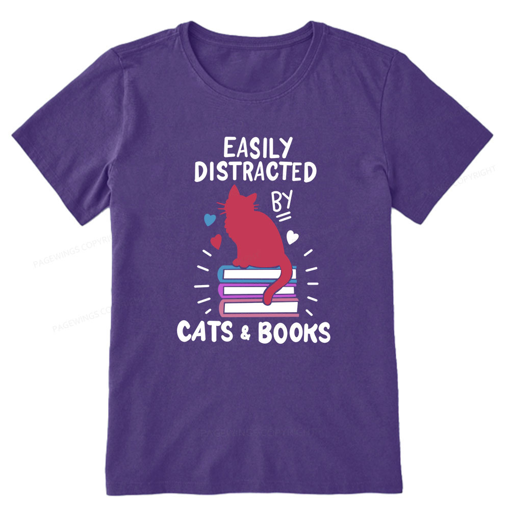 Pagewings Book Fun Cat Book Funny Unisex Classic T-shirt