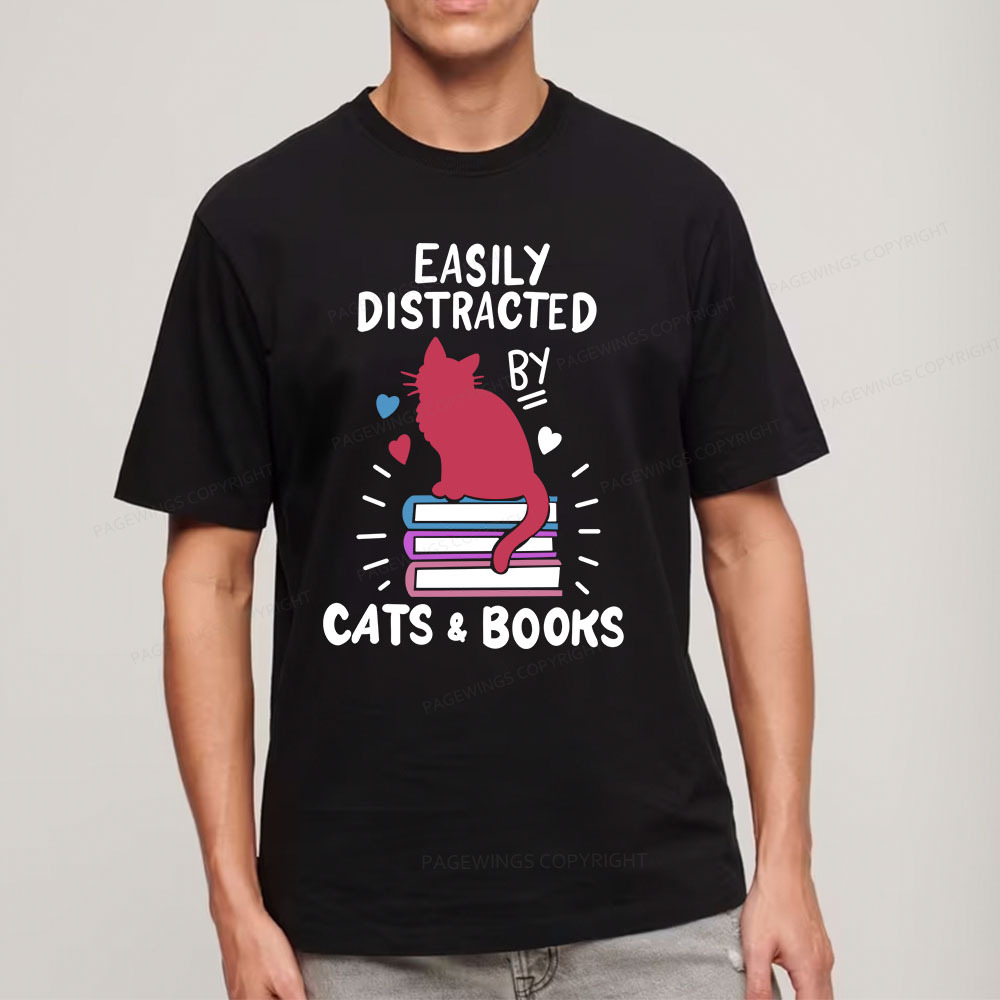 Pagewings Book Fun Cat Book Funny Unisex Classic T-shirt