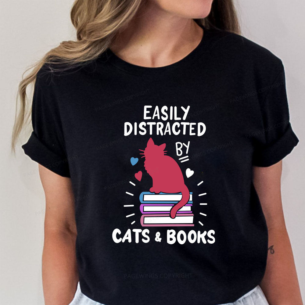 Pagewings Book Fun Cat Book Funny Unisex Classic T-shirt