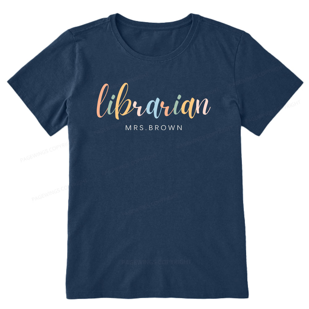 Pagewings Personalized Gift for Librarian Unisex Classic T-shirt