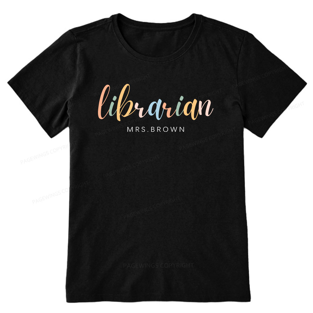 Pagewings Personalized Gift for Librarian Unisex Classic T-shirt