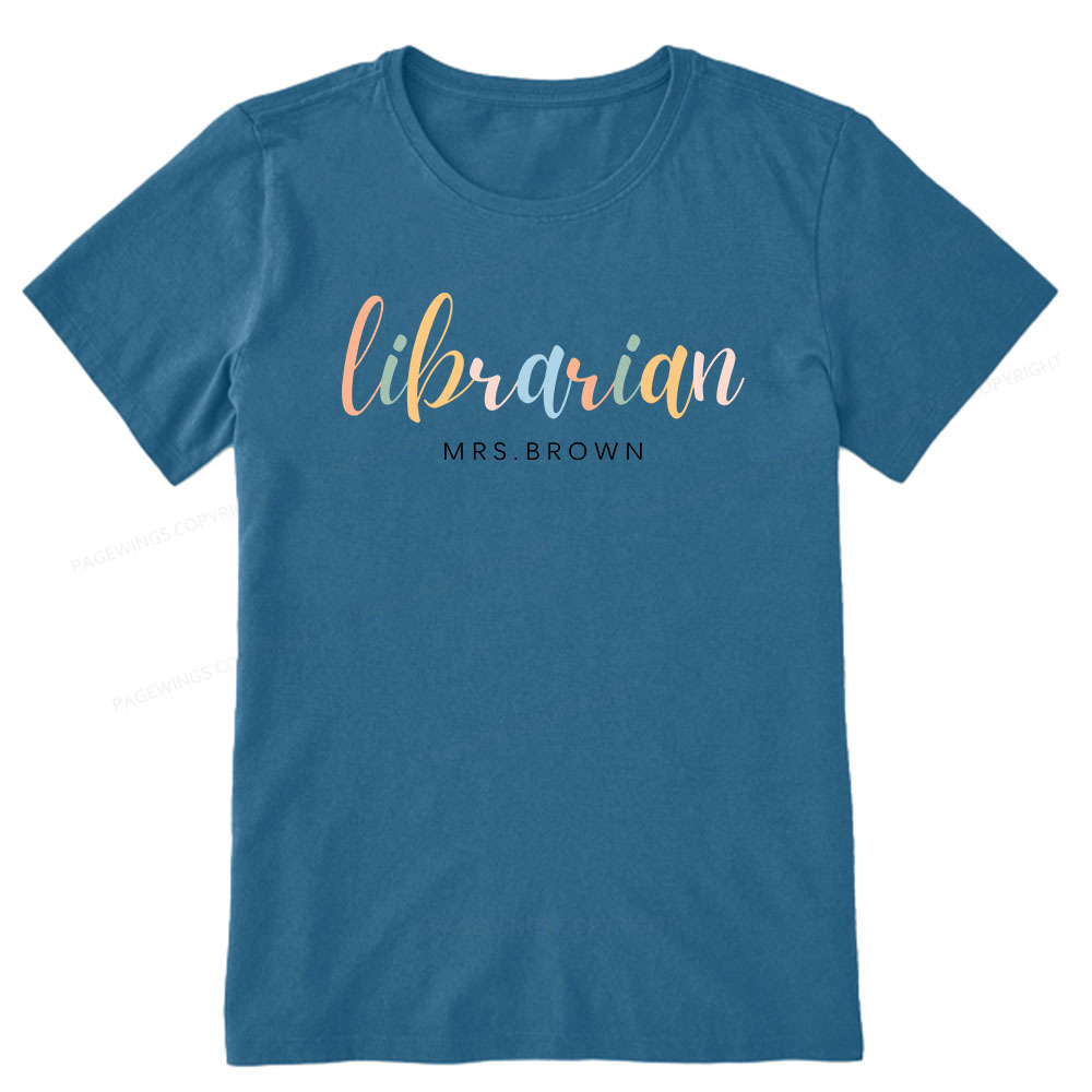 Pagewings Personalized Gift for Librarian Unisex Classic T-shirt