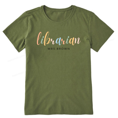Pagewings Personalized Gift for Librarian Unisex Classic T-shirt