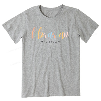 Pagewings Personalized Gift for Librarian Unisex Classic T-shirt