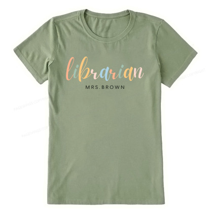 Pagewings Personalized Gift for Librarian Unisex Classic T-shirt