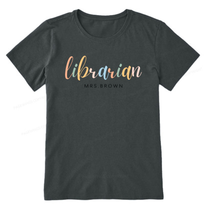 Pagewings Personalized Gift for Librarian Unisex Classic T-shirt
