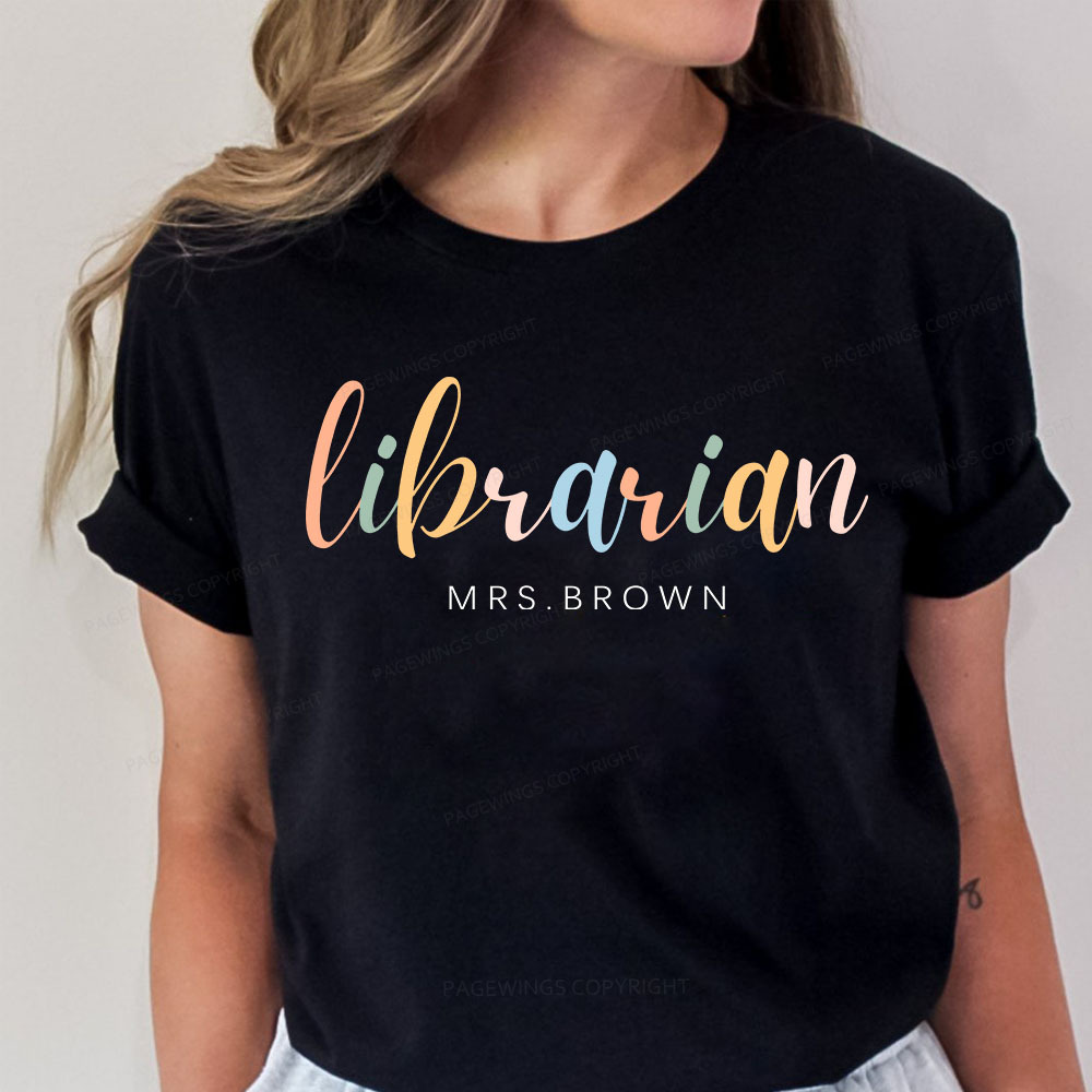 Pagewings Personalized Gift for Librarian Unisex Classic T-shirt