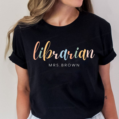 Pagewings Personalized Gift for Librarian Unisex Classic T-shirt