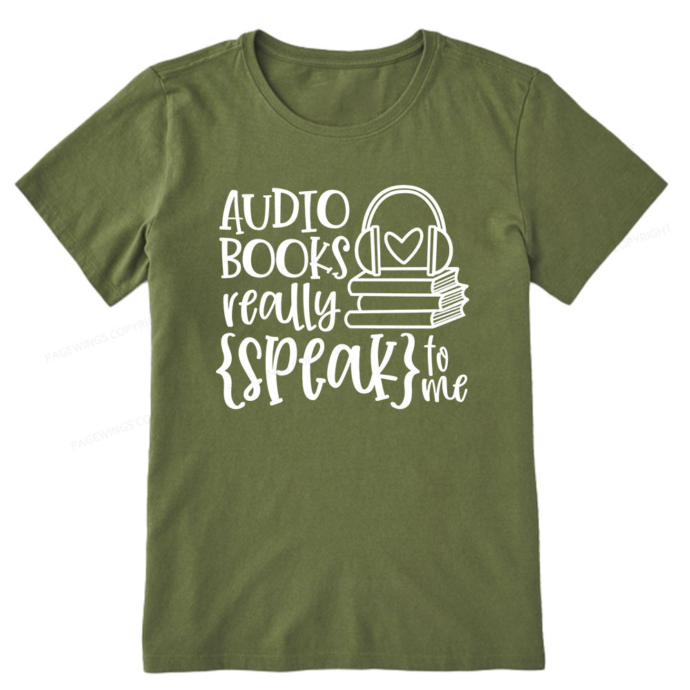 Pagewings Audiobooks Really Speak To Me Unisex Classic T-shirt