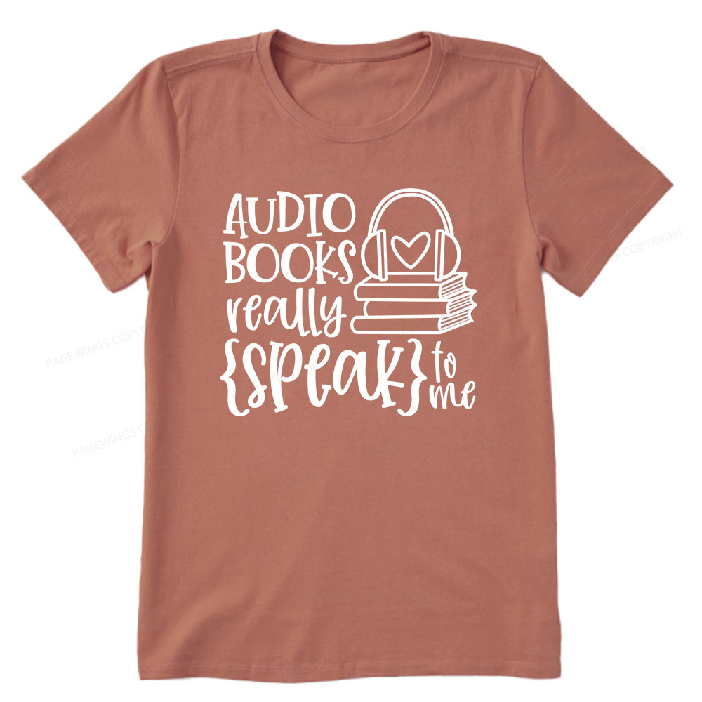 Pagewings Audiobooks Really Speak To Me Unisex Classic T-shirt