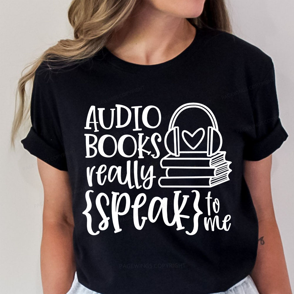 Pagewings Audiobooks Really Speak To Me Unisex Classic T-shirt