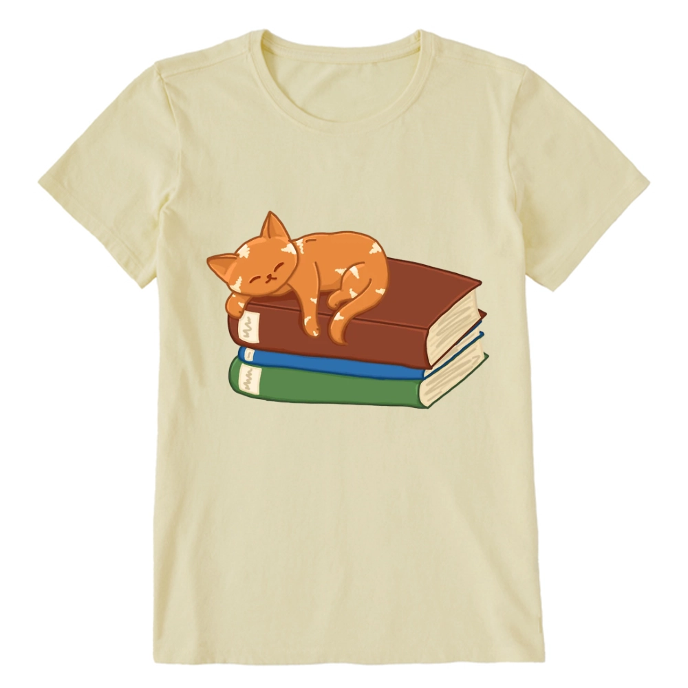 Pagewings Orange Book Cat Unisex Classic T-shirt