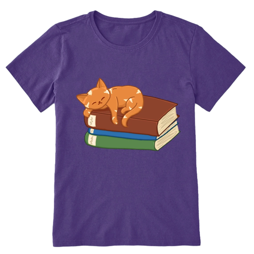 Pagewings Orange Book Cat Unisex Classic T-shirt