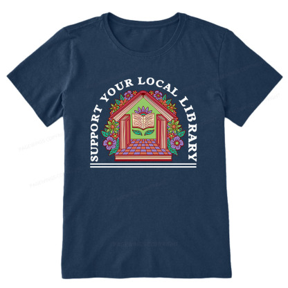 Pagewings Support Your Local Library Unisex Classic T-shirt