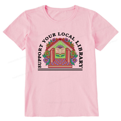 Pagewings Support Your Local Library Unisex Classic T-shirt