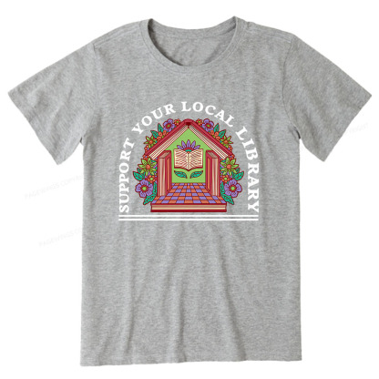 Pagewings Support Your Local Library Unisex Classic T-shirt