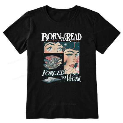 Pagewings Born To Read Bookish Comfor Unisex Classic T-shirt