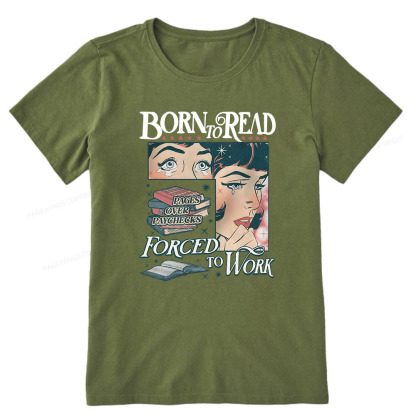 Pagewings Born To Read Bookish Comfor Unisex Classic T-shirt