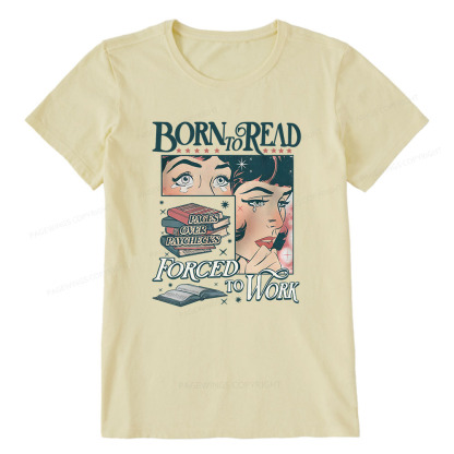 Pagewings Born To Read Bookish Comfor Unisex Classic T-shirt