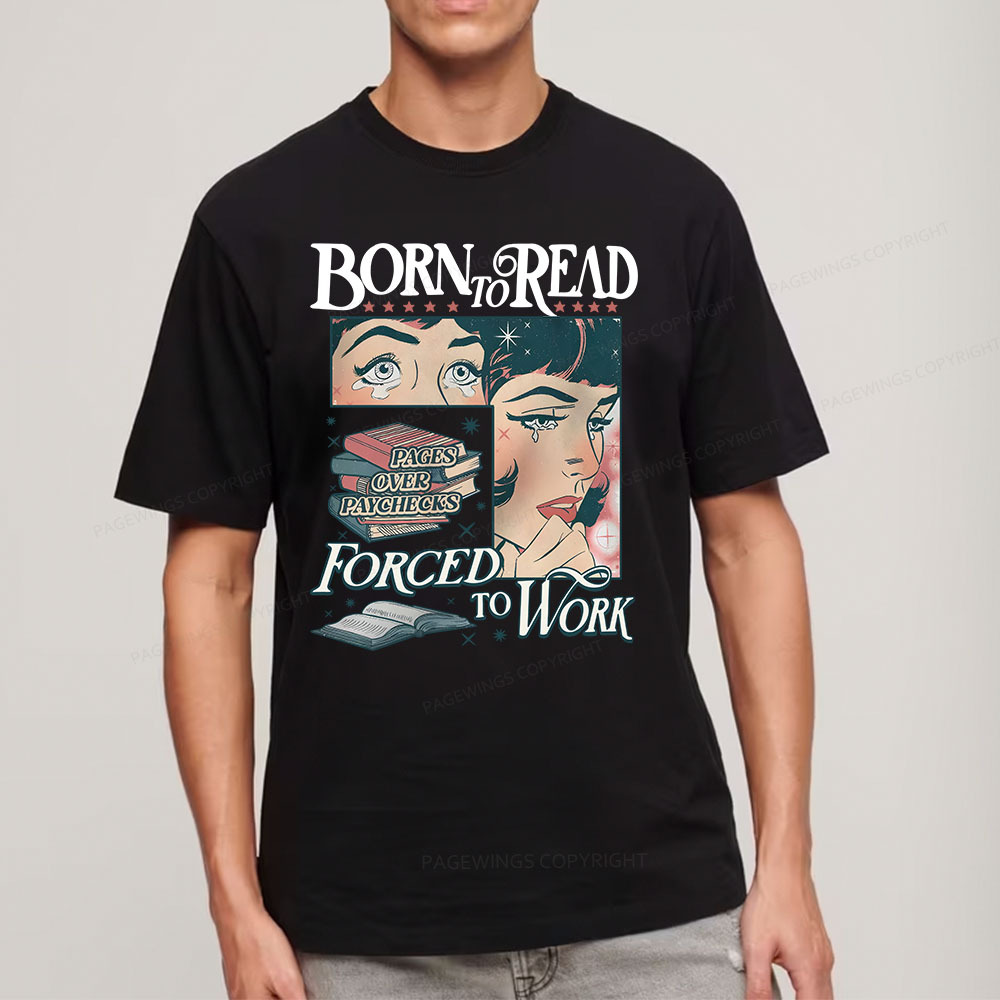 Pagewings Born To Read Bookish Comfor Unisex Classic T-shirt