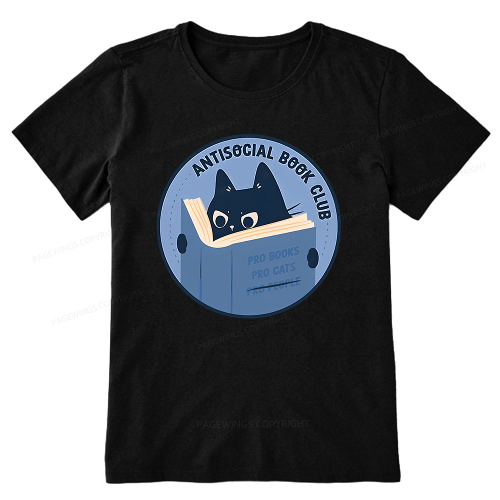 Pagewings Anitisocial Book Club Unisex Classic T-shirt