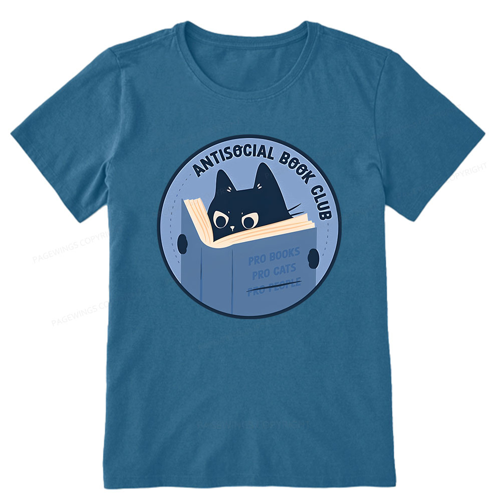 Pagewings Anitisocial Book Club Unisex Classic T-shirt