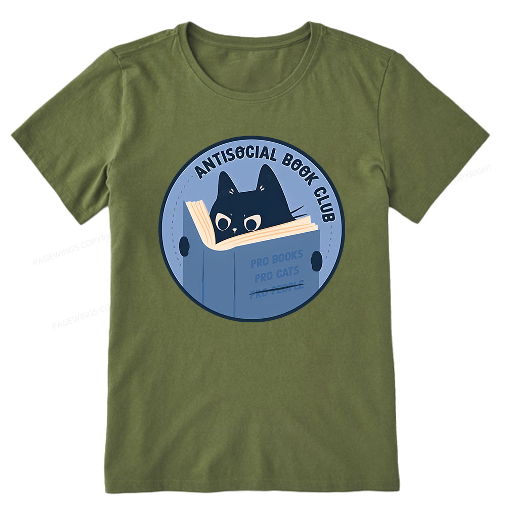 Pagewings Anitisocial Book Club Unisex Classic T-shirt