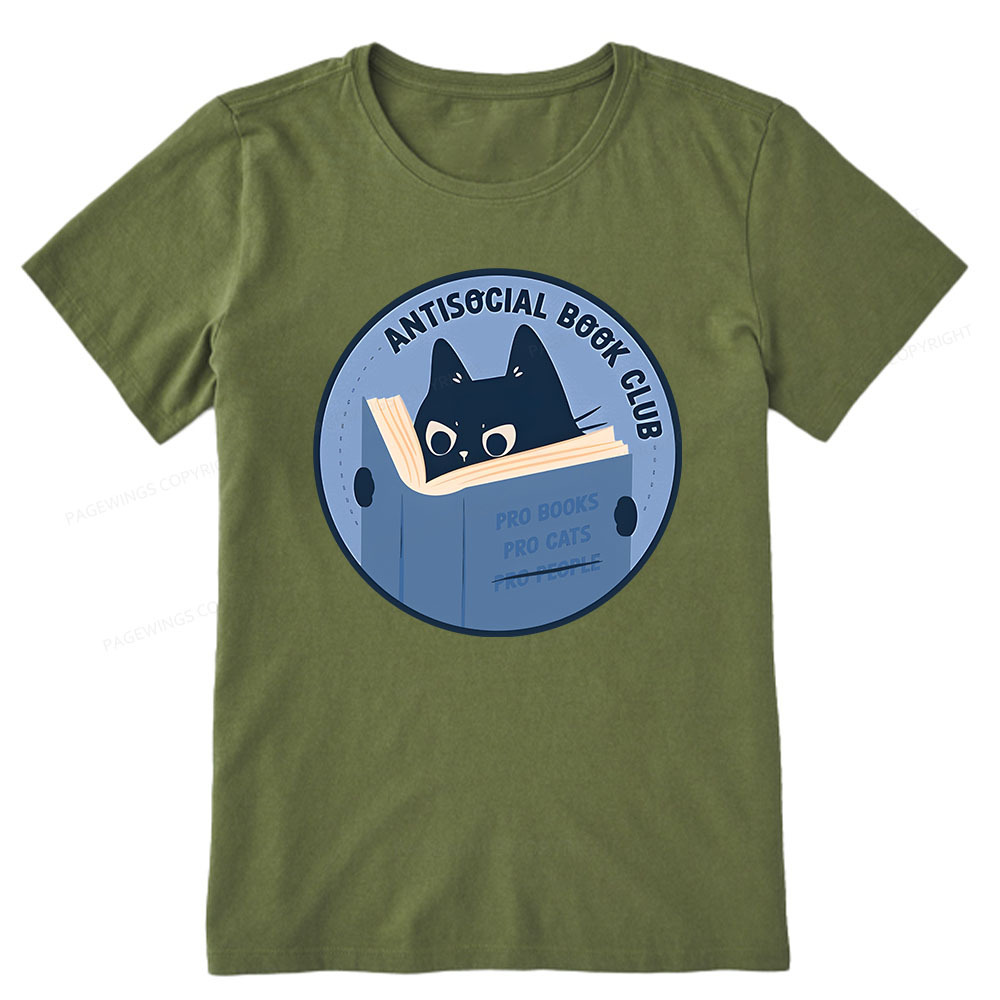 Pagewings Anitisocial Book Club Unisex Classic T-shirt