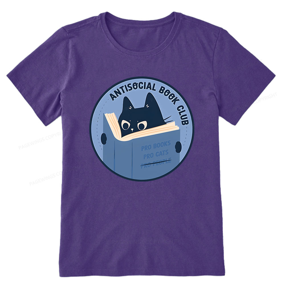 Pagewings Anitisocial Book Club Unisex Classic T-shirt