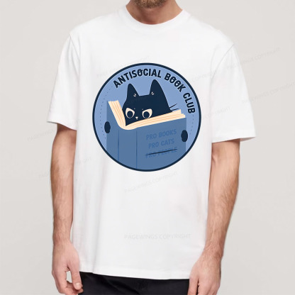 Pagewings Anitisocial Book Club Unisex Classic T-shirt