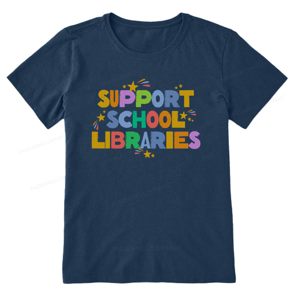 Pagewings Support School Libraries Unisex Classic T-shirt