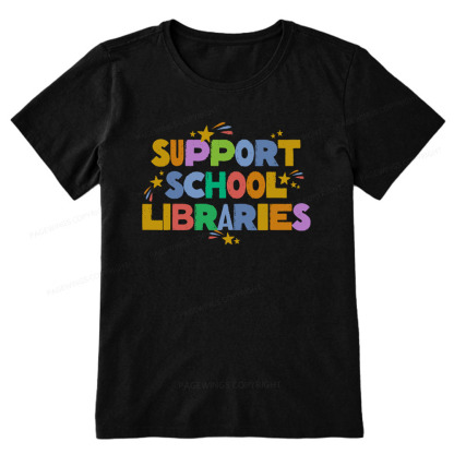 Pagewings Support School Libraries Unisex Classic T-shirt