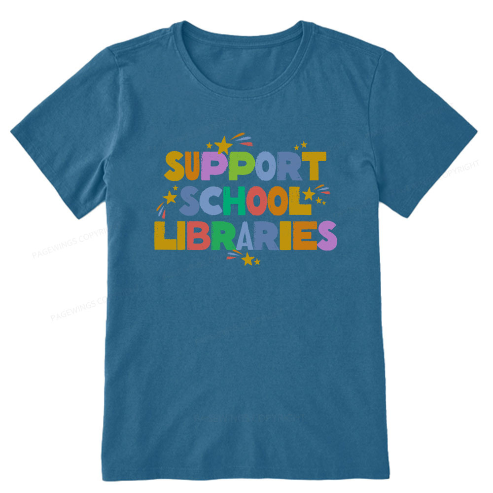 Pagewings Support School Libraries Unisex Classic T-shirt