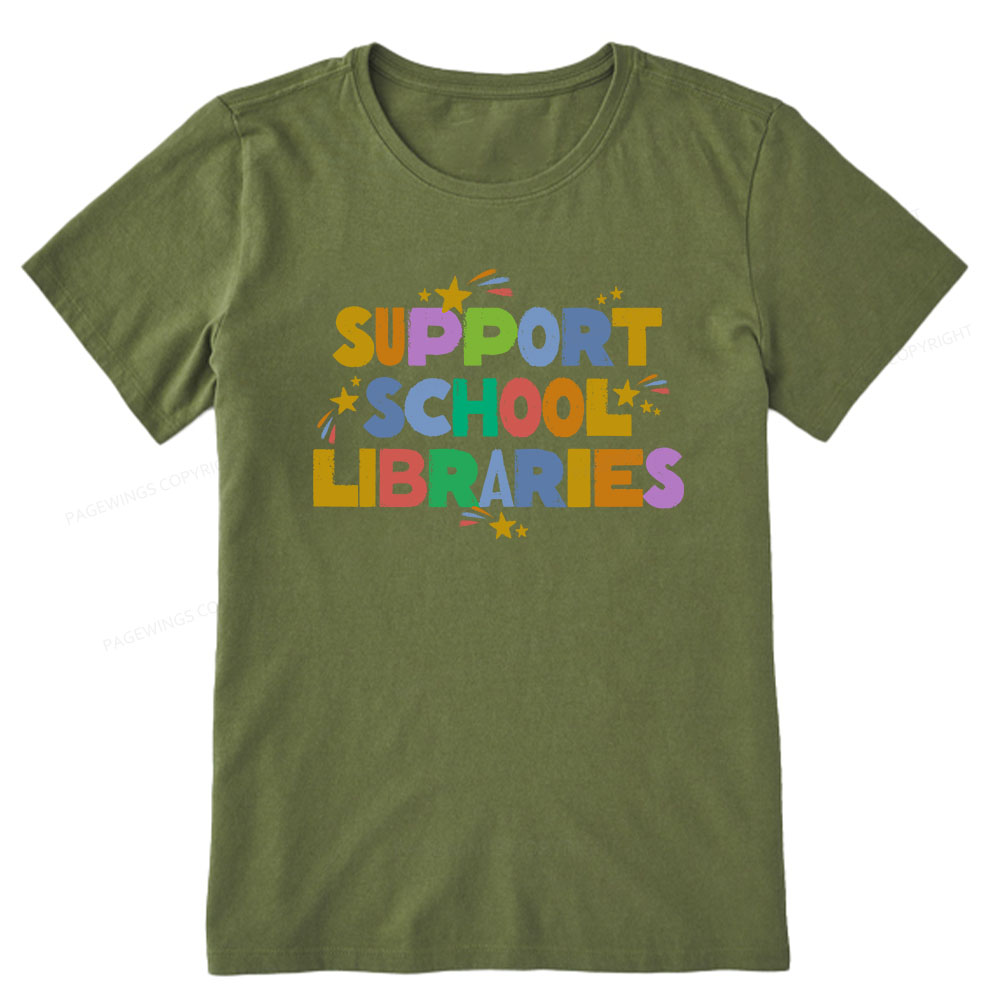 Pagewings Support School Libraries Unisex Classic T-shirt