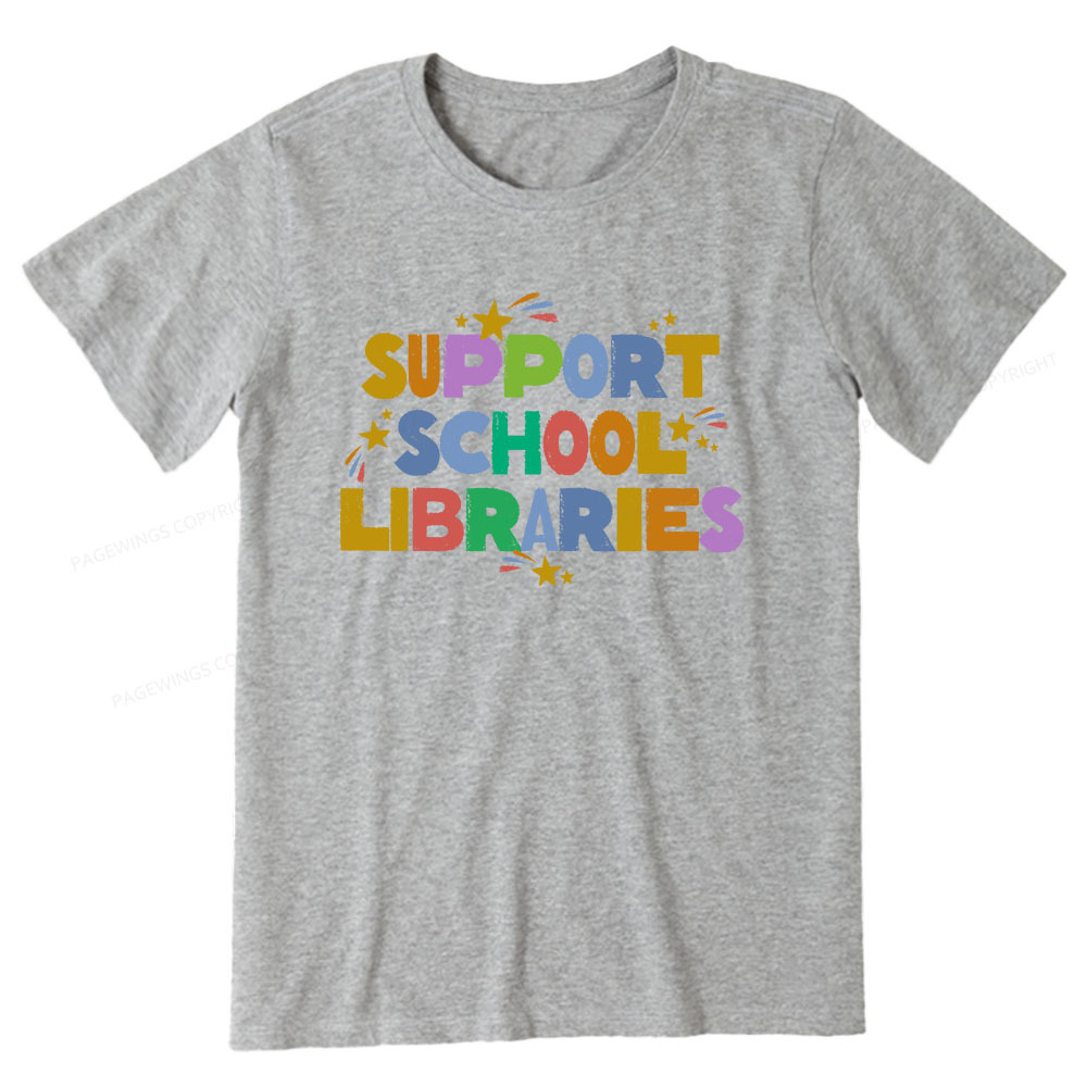 Pagewings Support School Libraries Unisex Classic T-shirt