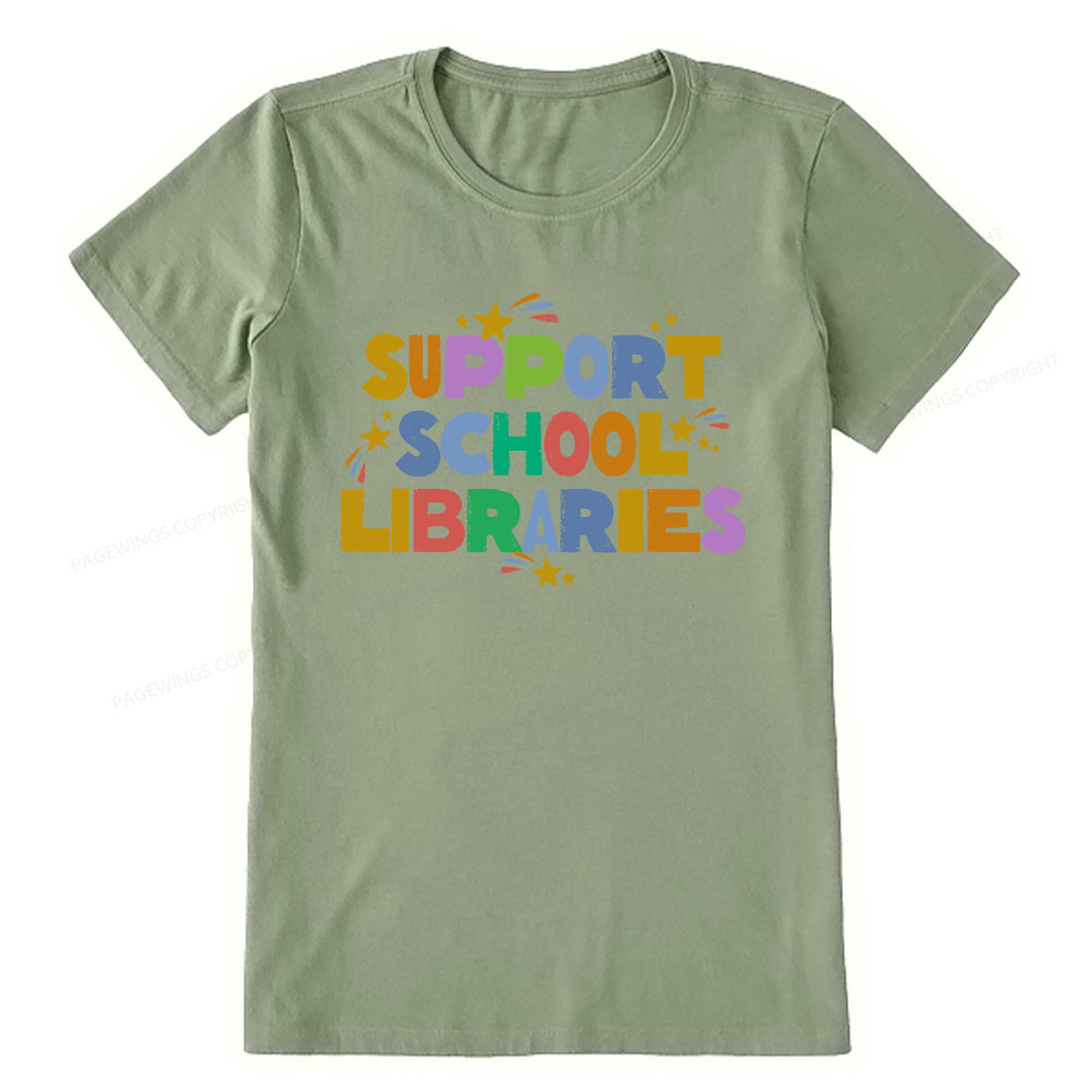 Pagewings Support School Libraries Unisex Classic T-shirt