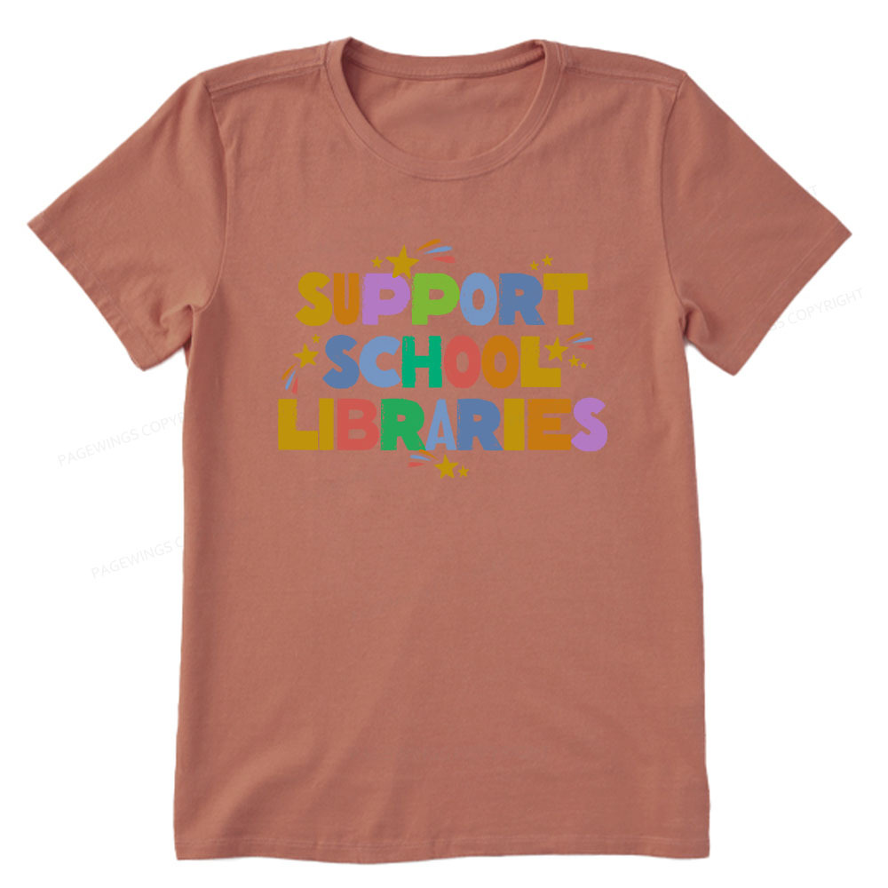 Pagewings Support School Libraries Unisex Classic T-shirt