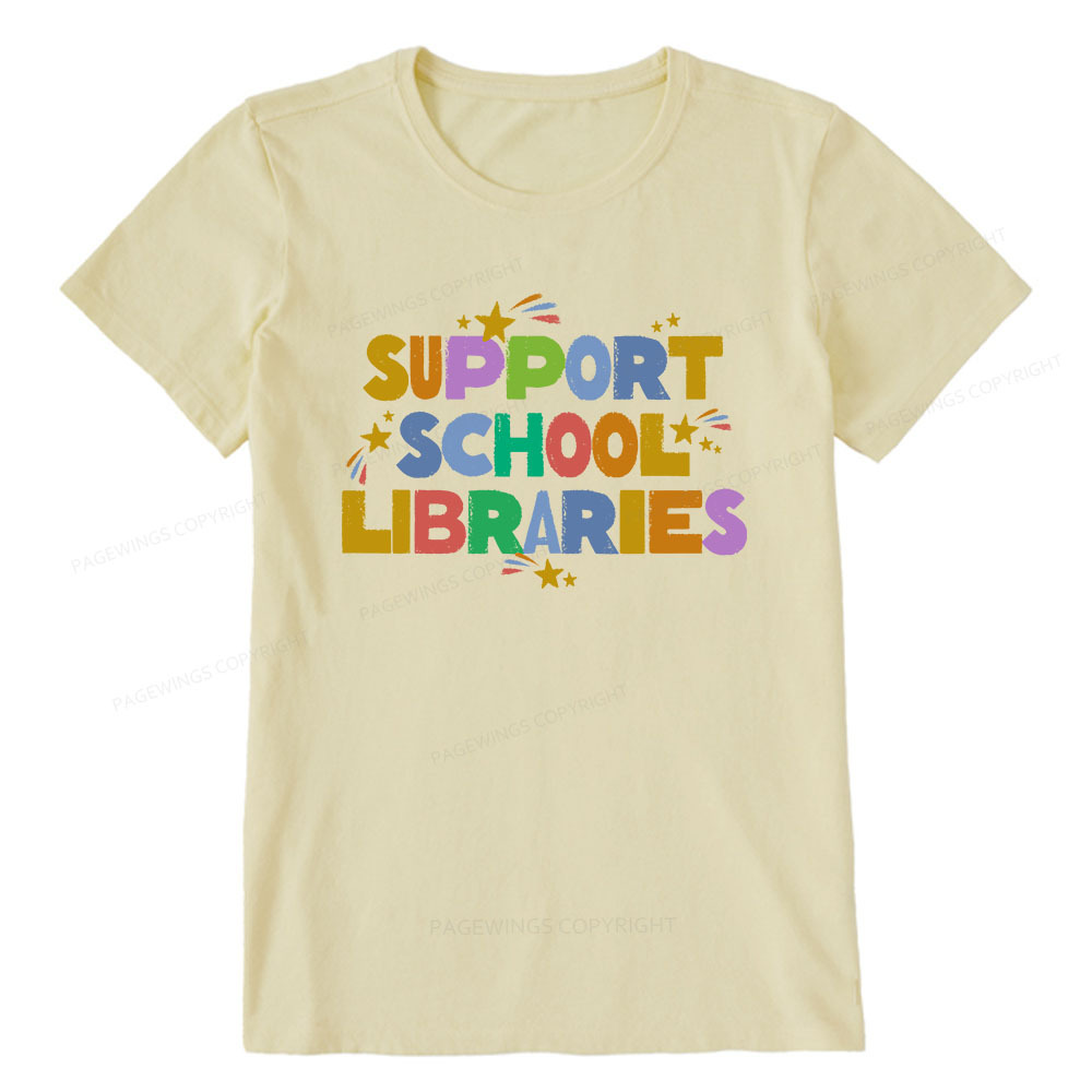 Pagewings Support School Libraries Unisex Classic T-shirt