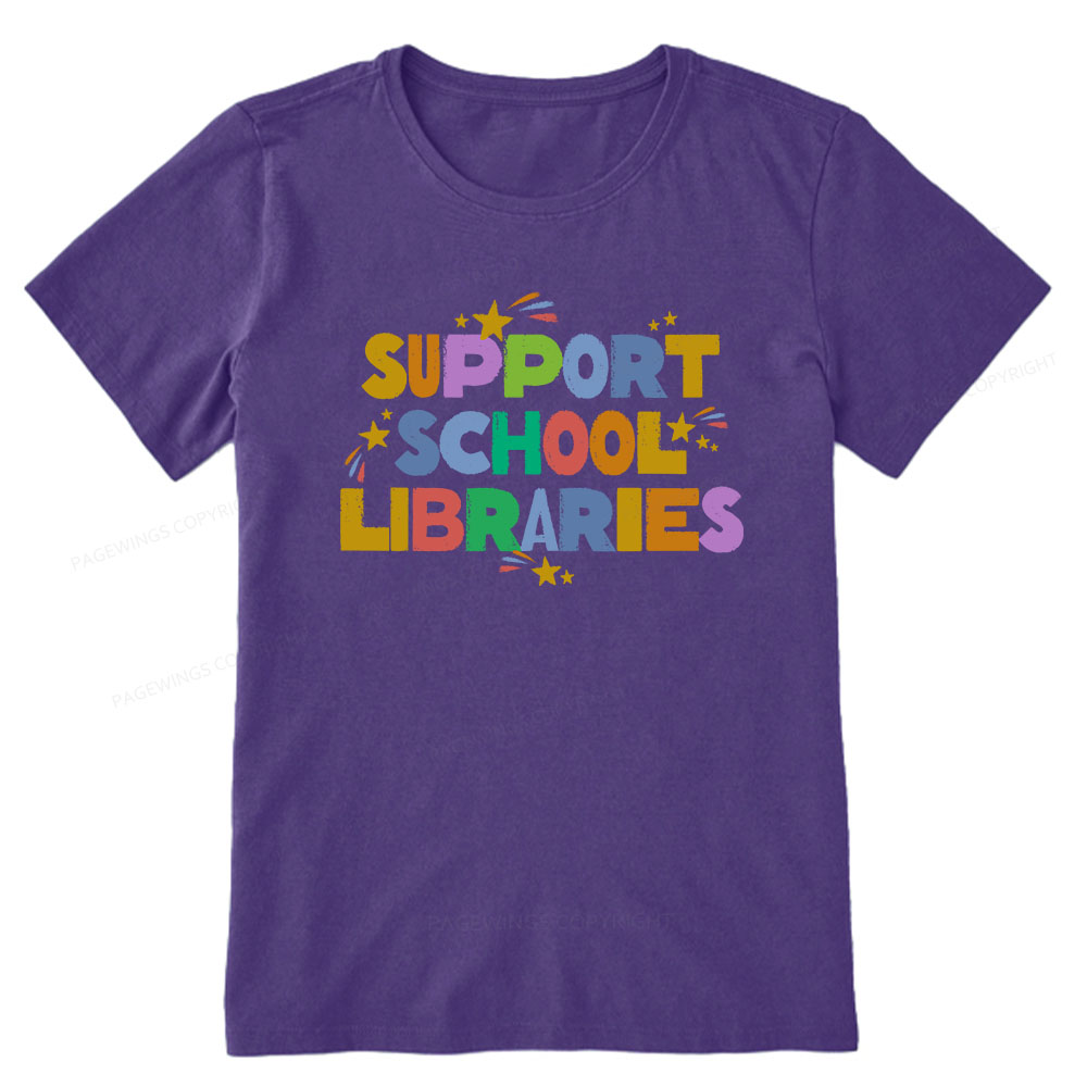 Pagewings Support School Libraries Unisex Classic T-shirt