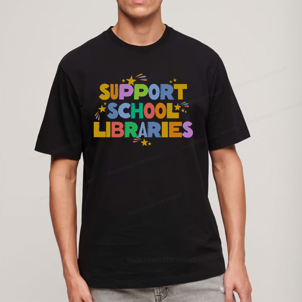 Pagewings Support School Libraries Unisex Classic T-shirt