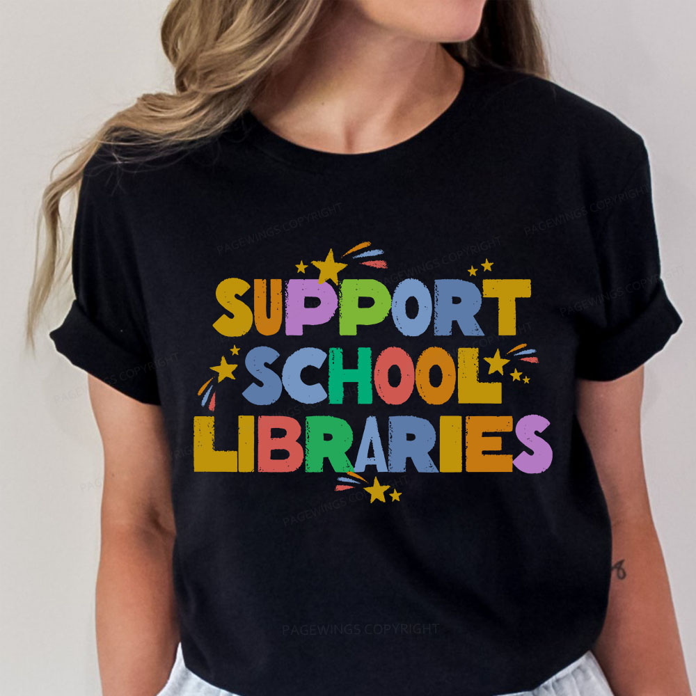 Pagewings Support School Libraries Unisex Classic T-shirt