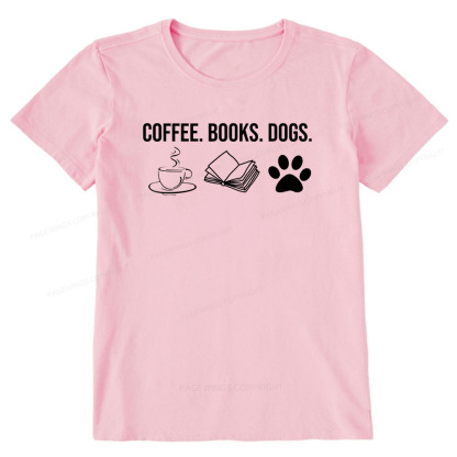 Pagewings Coffee Books and Dogs Unisex Classic T-shirt