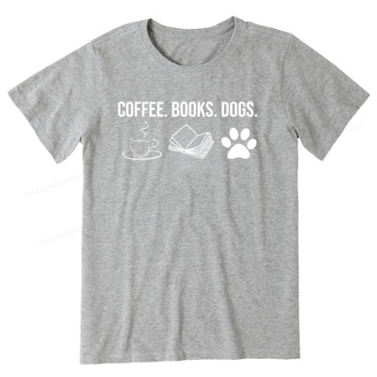 Pagewings Coffee Books and Dogs Unisex Classic T-shirt