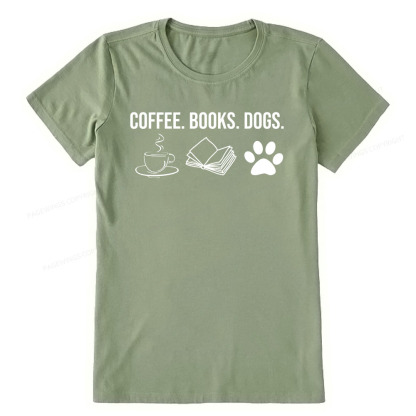 Pagewings Coffee Books and Dogs Unisex Classic T-shirt