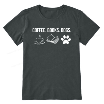 Pagewings Coffee Books and Dogs Unisex Classic T-shirt