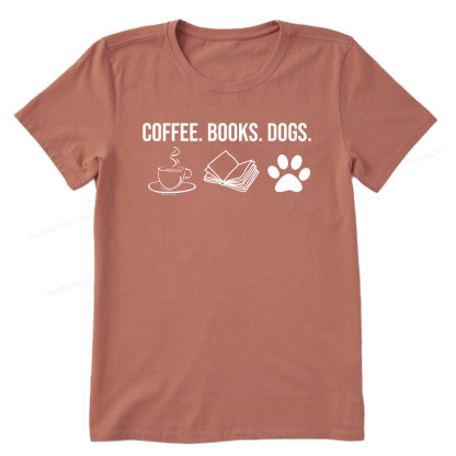 Pagewings Coffee Books and Dogs Unisex Classic T-shirt
